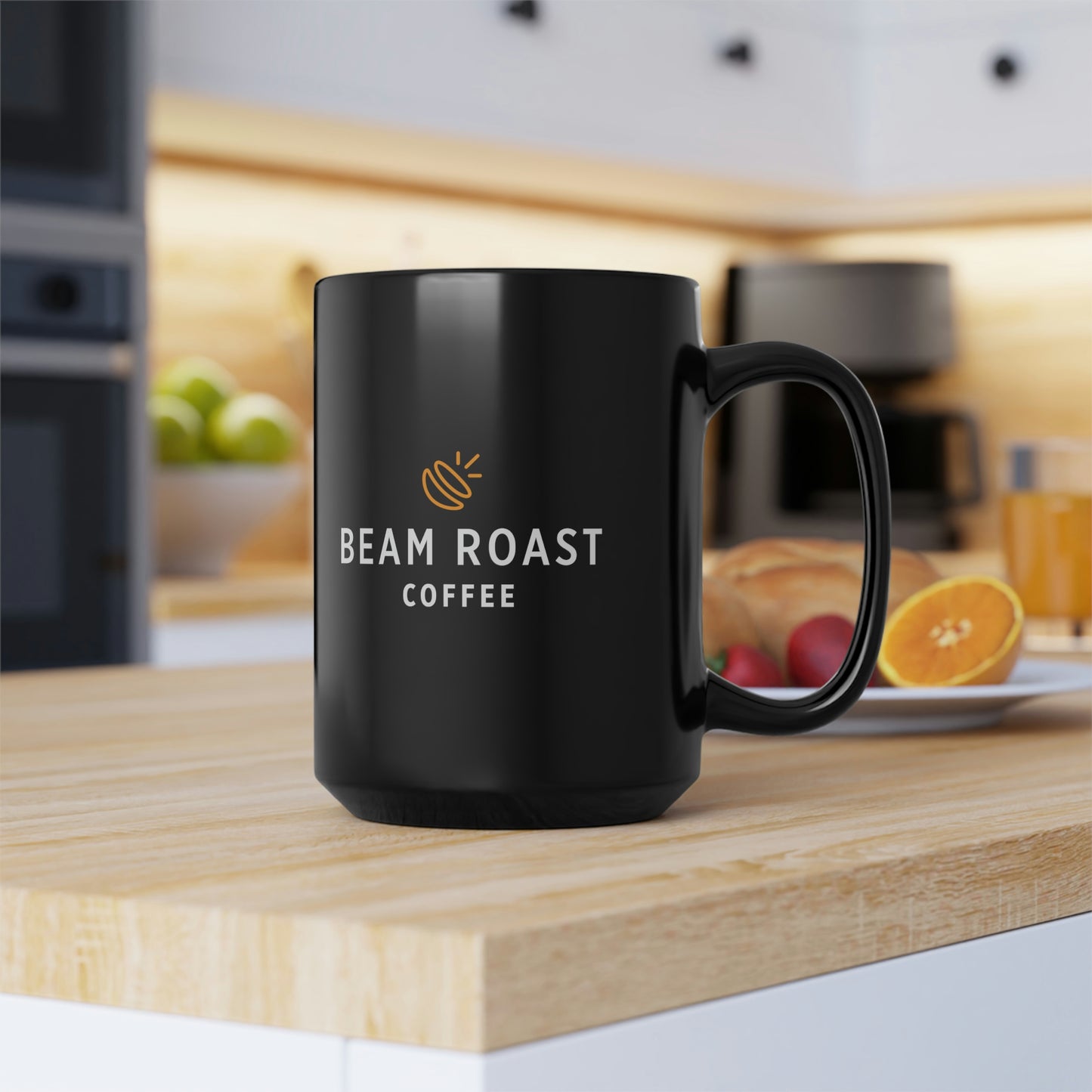 Black Logo Mug, 15oz