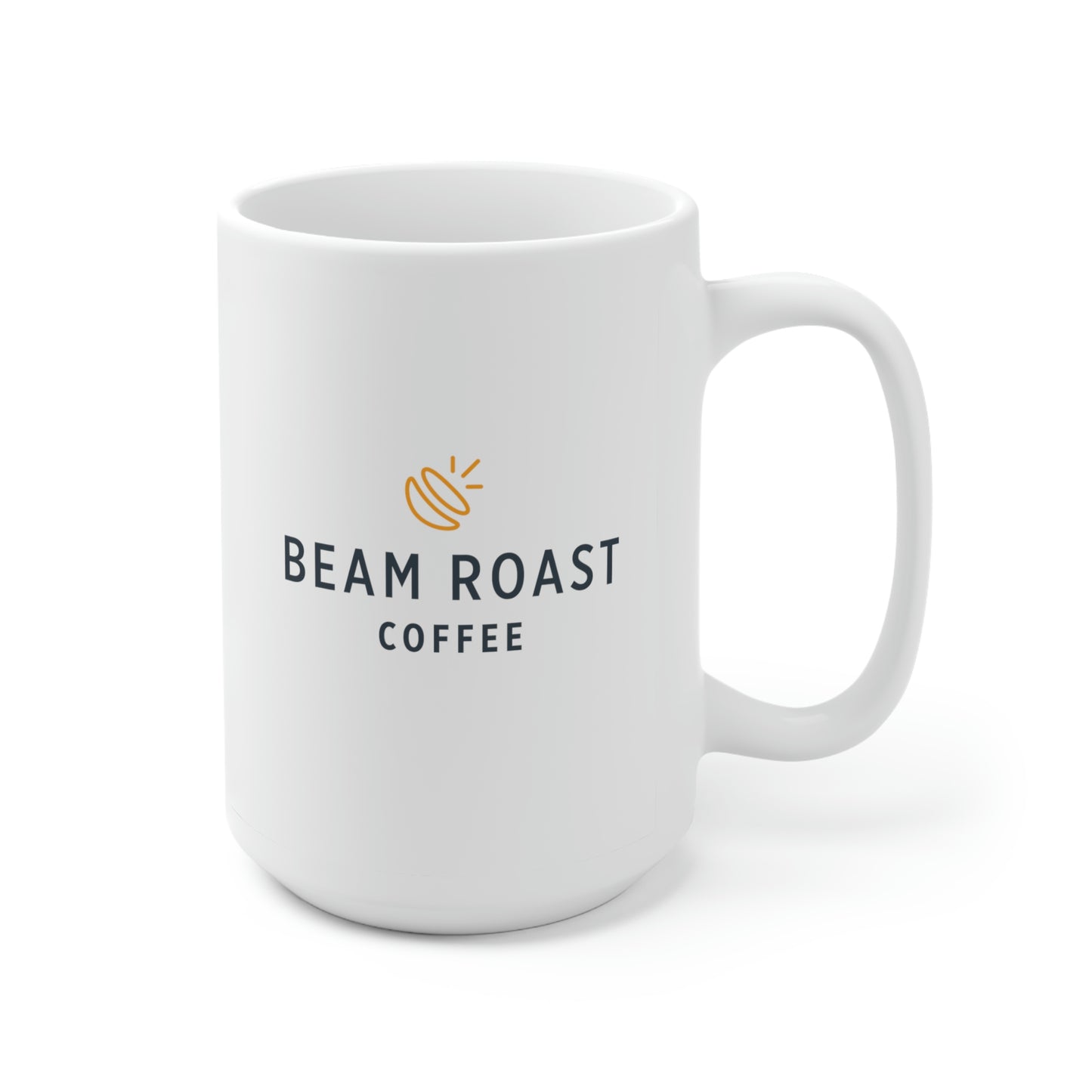 15oz White Mug w/ Logo + Tagline