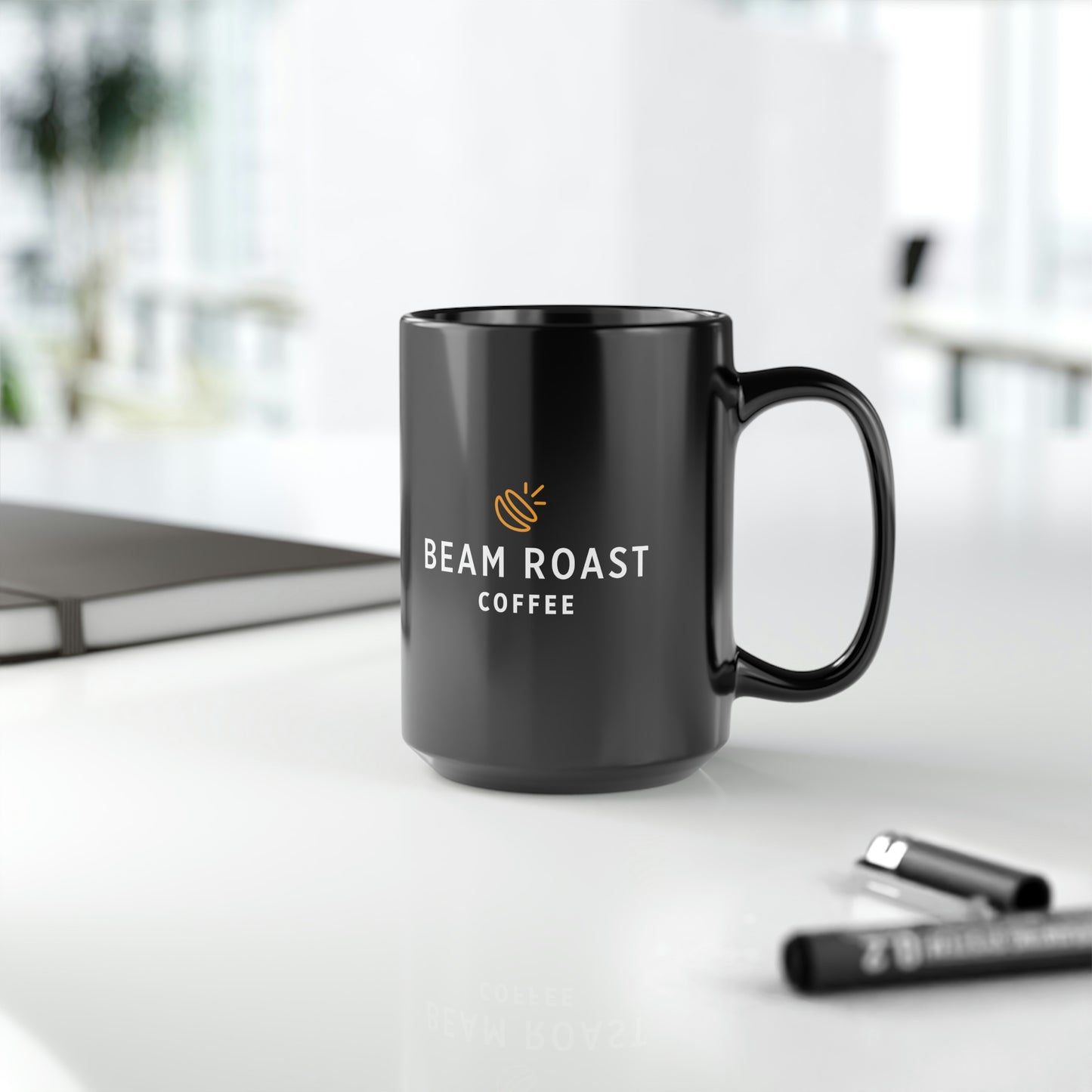 Black Logo Mug, 15oz